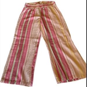 Indigo Rein Ladies Striped Multi Colored Wide Leg Pants Size XL NWOT